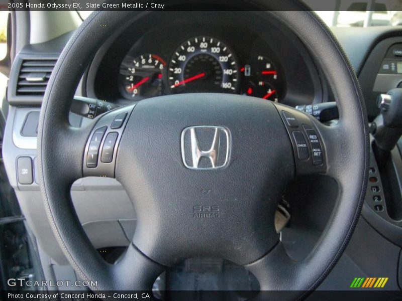 Slate Green Metallic / Gray 2005 Honda Odyssey EX