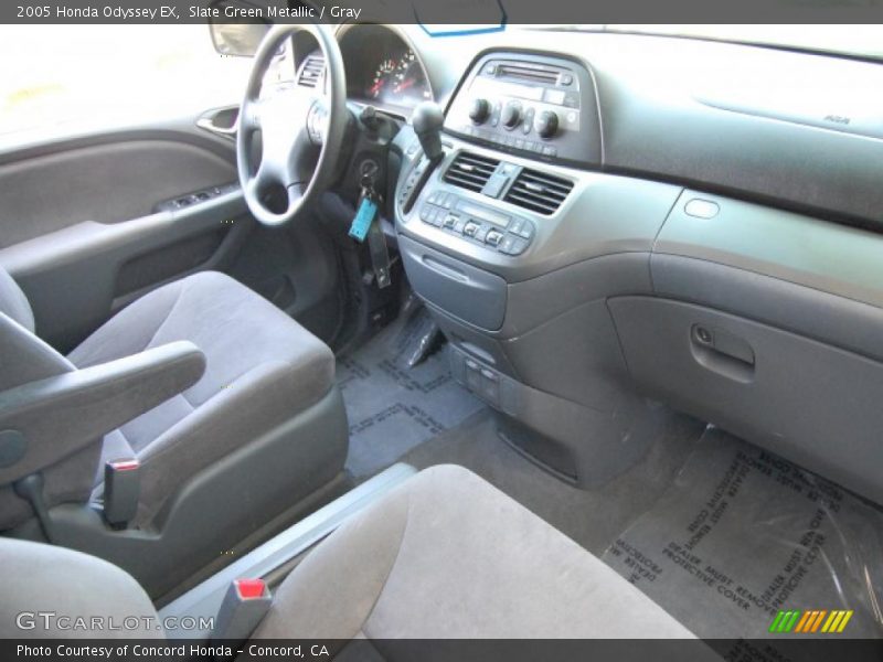 Slate Green Metallic / Gray 2005 Honda Odyssey EX