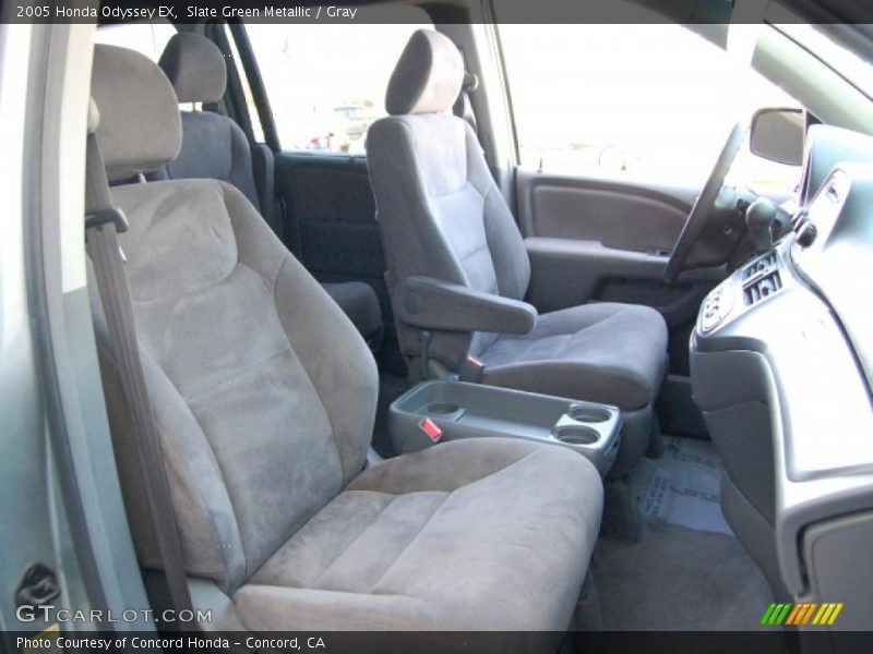 Slate Green Metallic / Gray 2005 Honda Odyssey EX