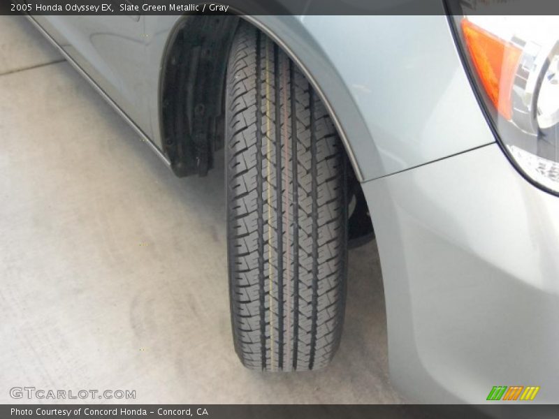 Slate Green Metallic / Gray 2005 Honda Odyssey EX