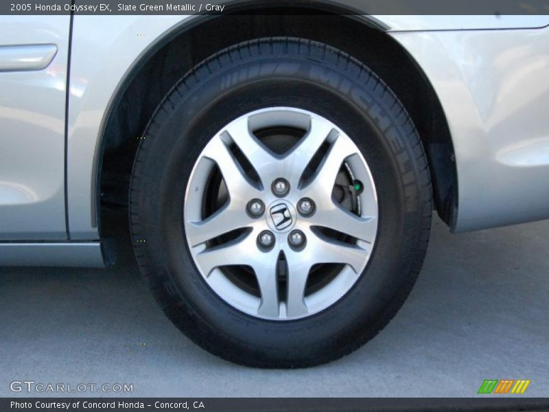 Slate Green Metallic / Gray 2005 Honda Odyssey EX