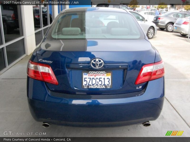 Blue Ribbon Metallic / Ash 2007 Toyota Camry LE V6