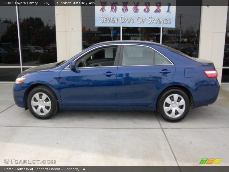 Blue Ribbon Metallic / Ash 2007 Toyota Camry LE V6