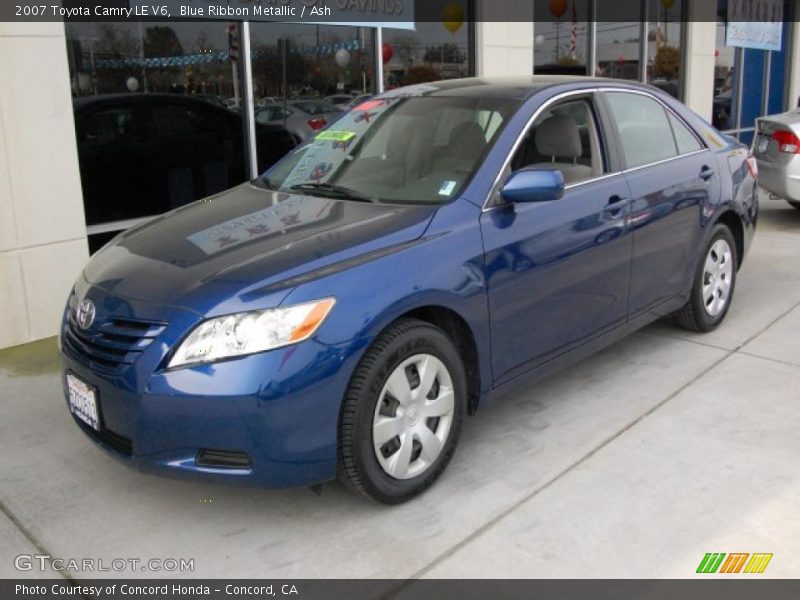 Blue Ribbon Metallic / Ash 2007 Toyota Camry LE V6