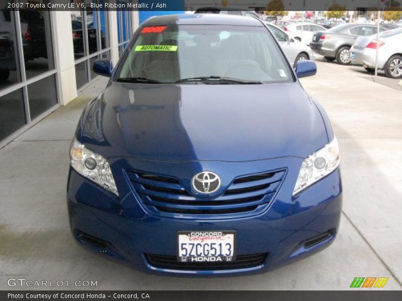 Blue Ribbon Metallic / Ash 2007 Toyota Camry LE V6