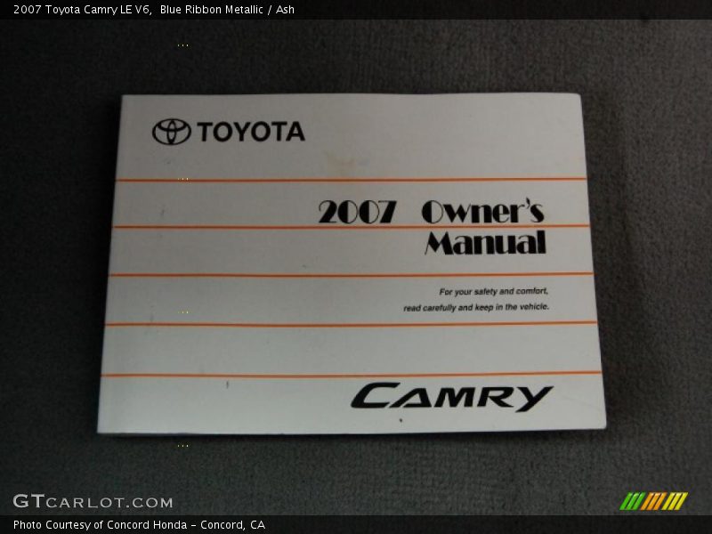 Blue Ribbon Metallic / Ash 2007 Toyota Camry LE V6