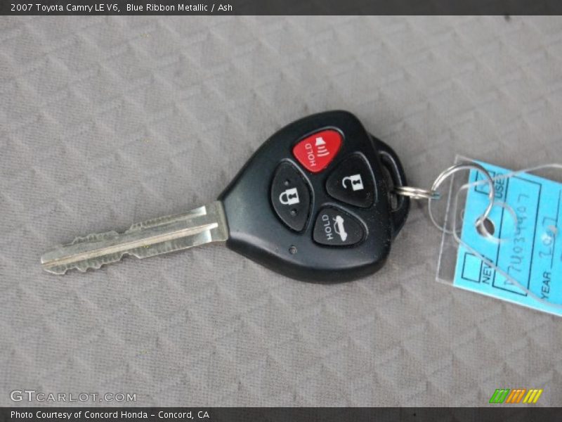 Blue Ribbon Metallic / Ash 2007 Toyota Camry LE V6