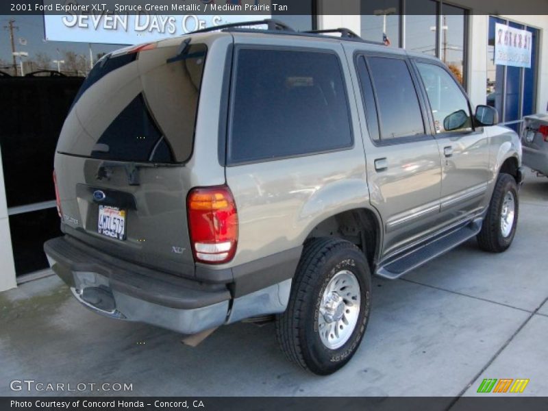 Spruce Green Metallic / Medium Prairie Tan 2001 Ford Explorer XLT