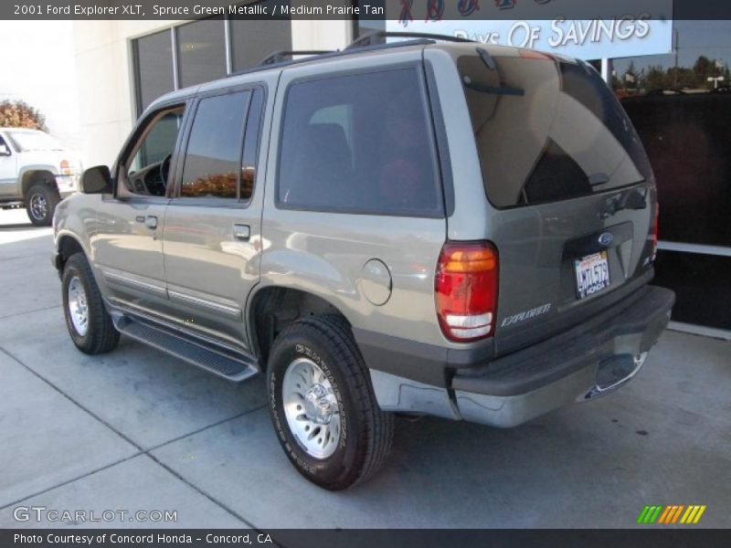 Spruce Green Metallic / Medium Prairie Tan 2001 Ford Explorer XLT