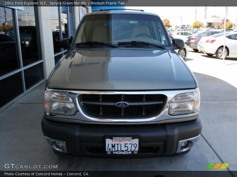 Spruce Green Metallic / Medium Prairie Tan 2001 Ford Explorer XLT