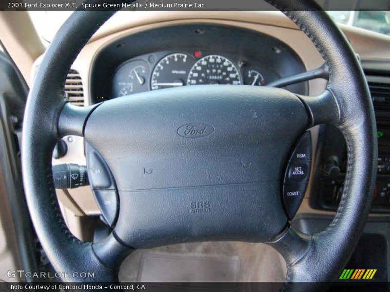 Spruce Green Metallic / Medium Prairie Tan 2001 Ford Explorer XLT