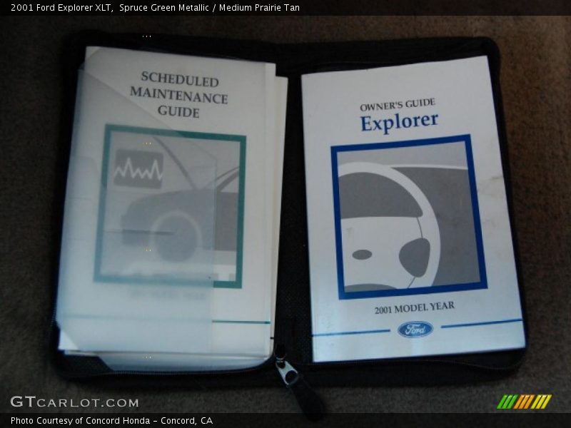 Spruce Green Metallic / Medium Prairie Tan 2001 Ford Explorer XLT