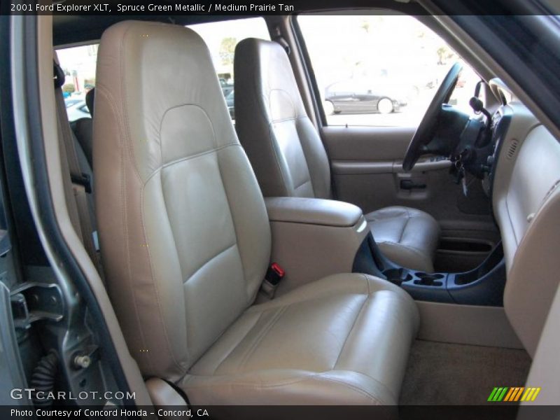 Spruce Green Metallic / Medium Prairie Tan 2001 Ford Explorer XLT