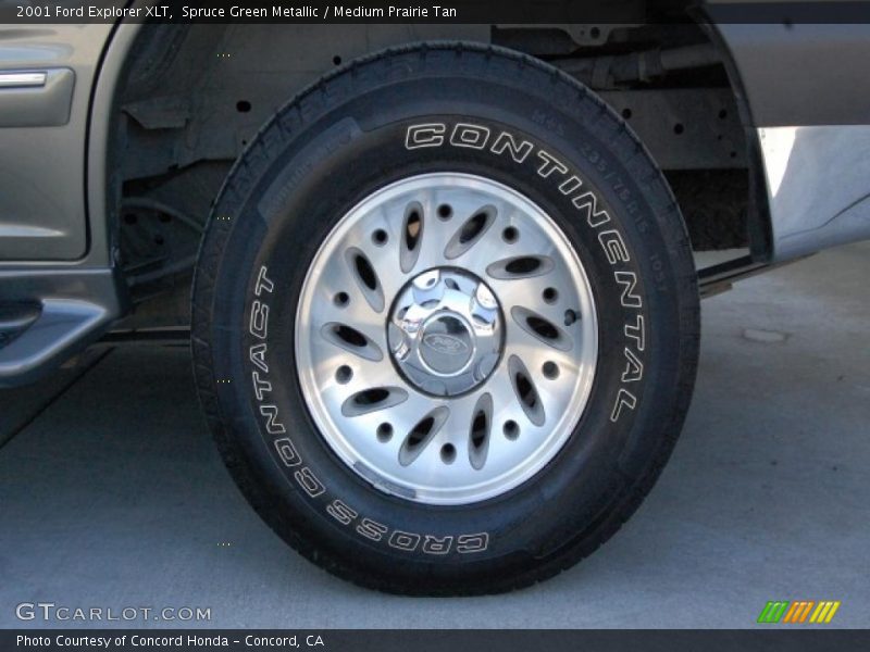 Spruce Green Metallic / Medium Prairie Tan 2001 Ford Explorer XLT