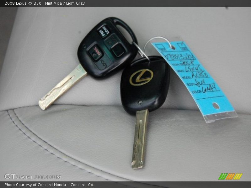 Flint Mica / Light Gray 2008 Lexus RX 350