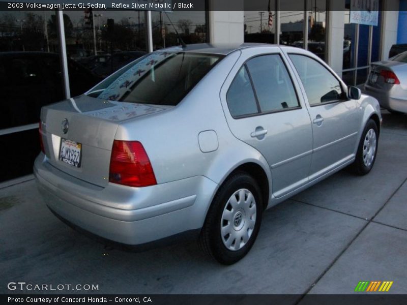 Reflex Silver Metallic / Black 2003 Volkswagen Jetta GL Sedan