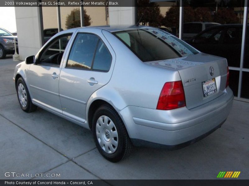 Reflex Silver Metallic / Black 2003 Volkswagen Jetta GL Sedan