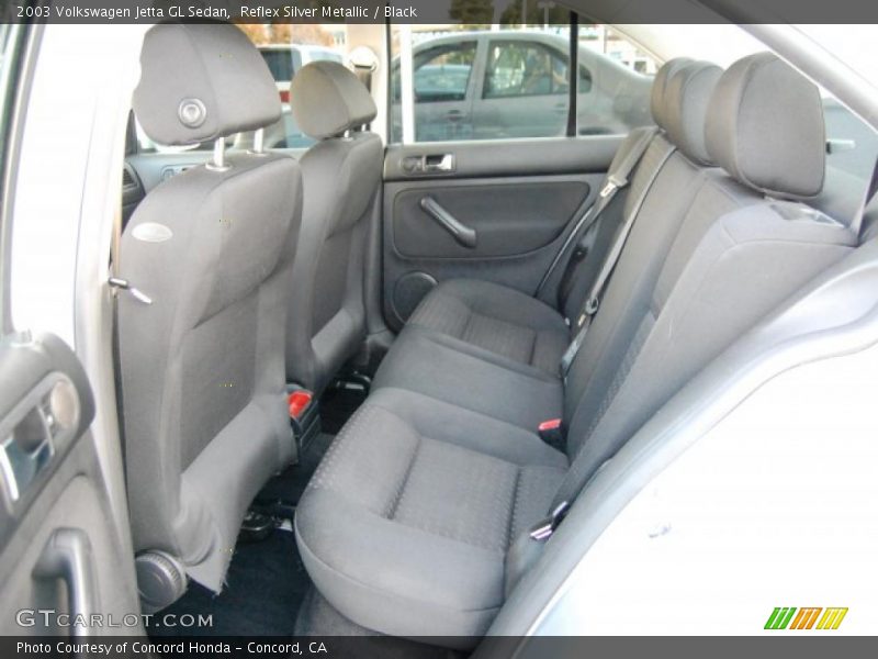 Reflex Silver Metallic / Black 2003 Volkswagen Jetta GL Sedan