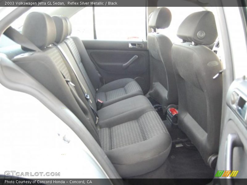 Reflex Silver Metallic / Black 2003 Volkswagen Jetta GL Sedan