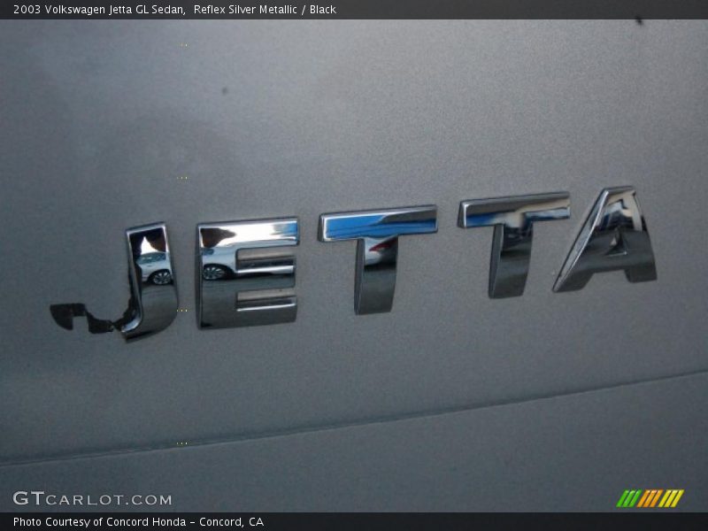 Reflex Silver Metallic / Black 2003 Volkswagen Jetta GL Sedan