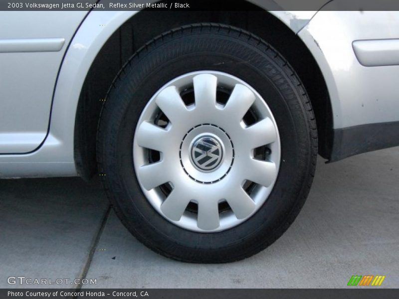 Reflex Silver Metallic / Black 2003 Volkswagen Jetta GL Sedan