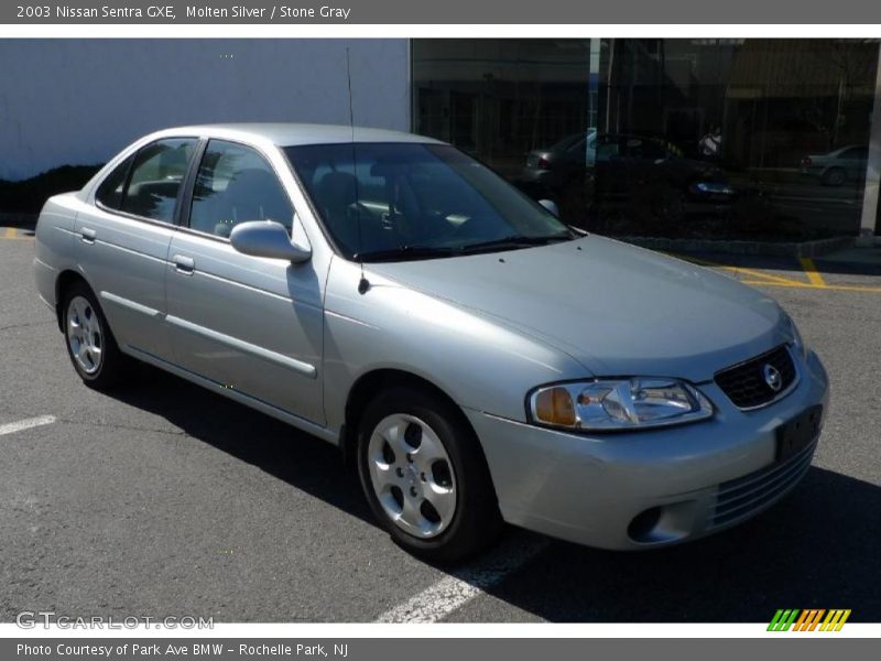 Molten Silver / Stone Gray 2003 Nissan Sentra GXE
