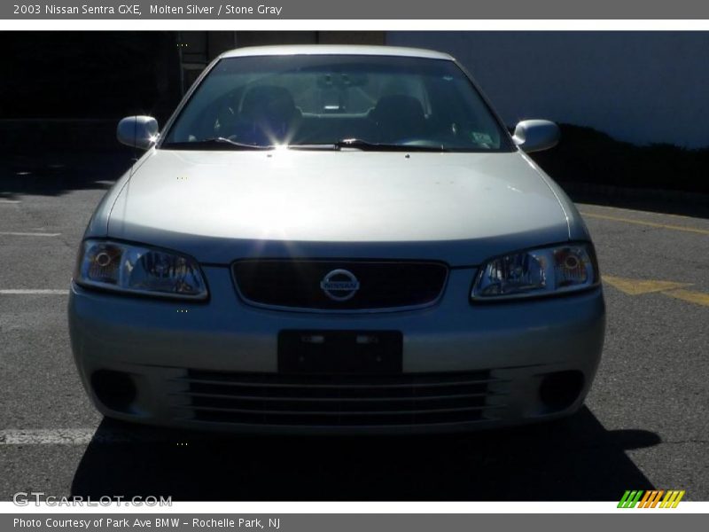 Molten Silver / Stone Gray 2003 Nissan Sentra GXE