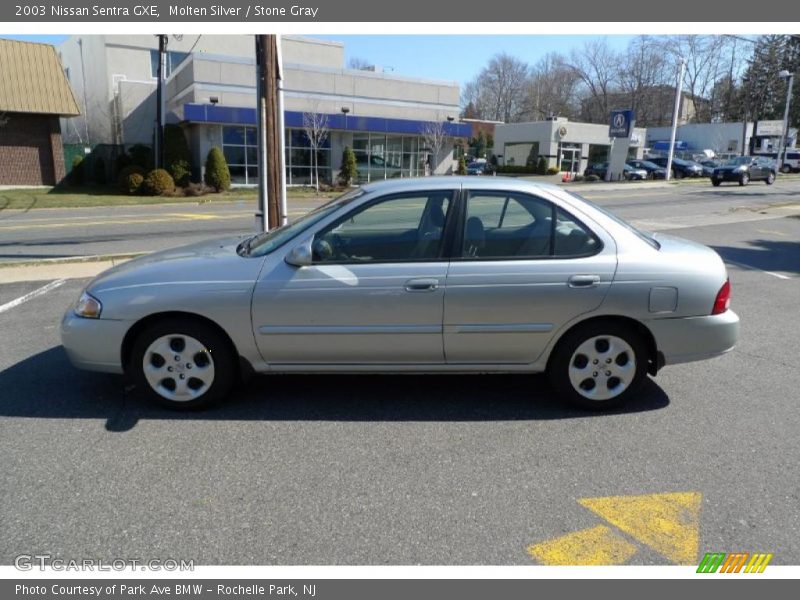 Molten Silver / Stone Gray 2003 Nissan Sentra GXE