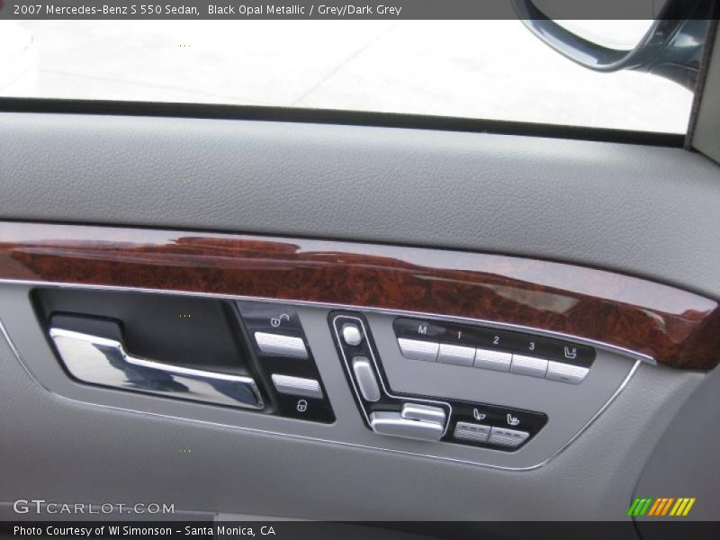 Black Opal Metallic / Grey/Dark Grey 2007 Mercedes-Benz S 550 Sedan