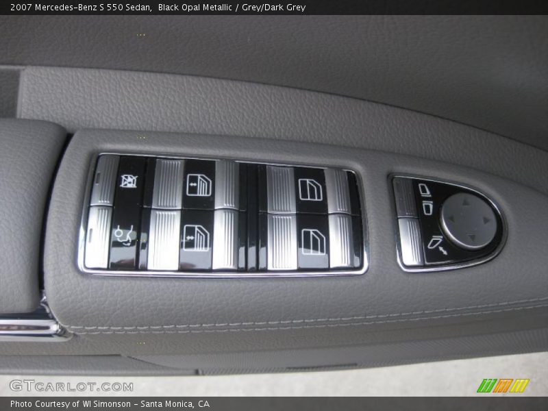 Black Opal Metallic / Grey/Dark Grey 2007 Mercedes-Benz S 550 Sedan