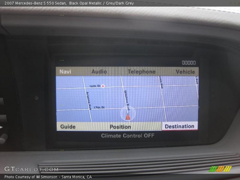 Black Opal Metallic / Grey/Dark Grey 2007 Mercedes-Benz S 550 Sedan