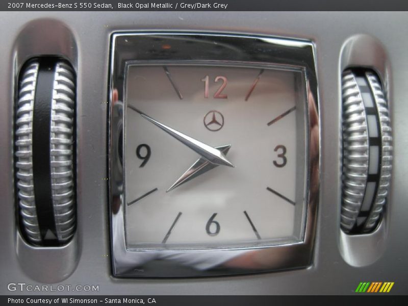 Black Opal Metallic / Grey/Dark Grey 2007 Mercedes-Benz S 550 Sedan