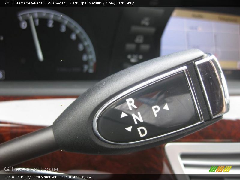 Black Opal Metallic / Grey/Dark Grey 2007 Mercedes-Benz S 550 Sedan