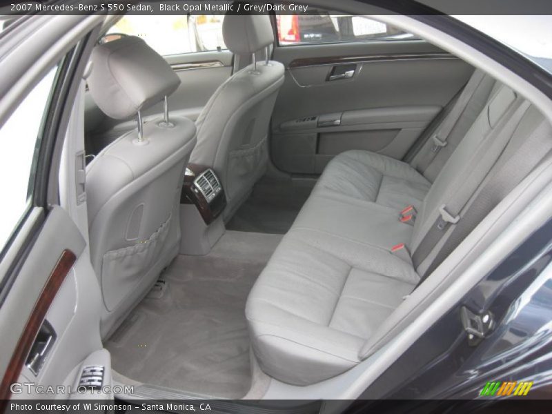 Black Opal Metallic / Grey/Dark Grey 2007 Mercedes-Benz S 550 Sedan