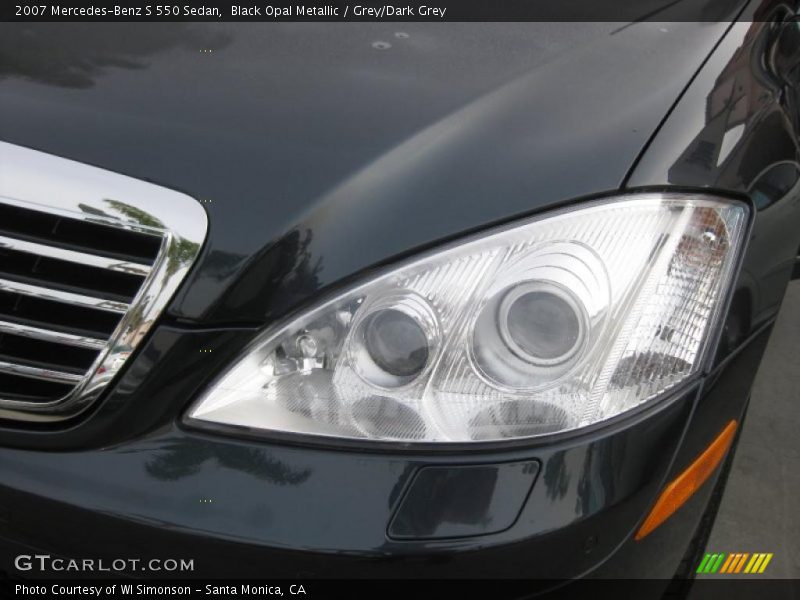 Black Opal Metallic / Grey/Dark Grey 2007 Mercedes-Benz S 550 Sedan