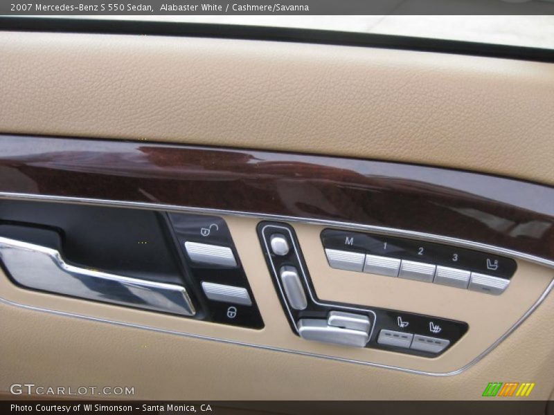 Alabaster White / Cashmere/Savanna 2007 Mercedes-Benz S 550 Sedan