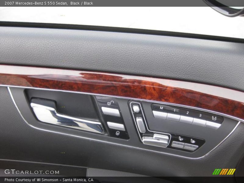 Black / Black 2007 Mercedes-Benz S 550 Sedan