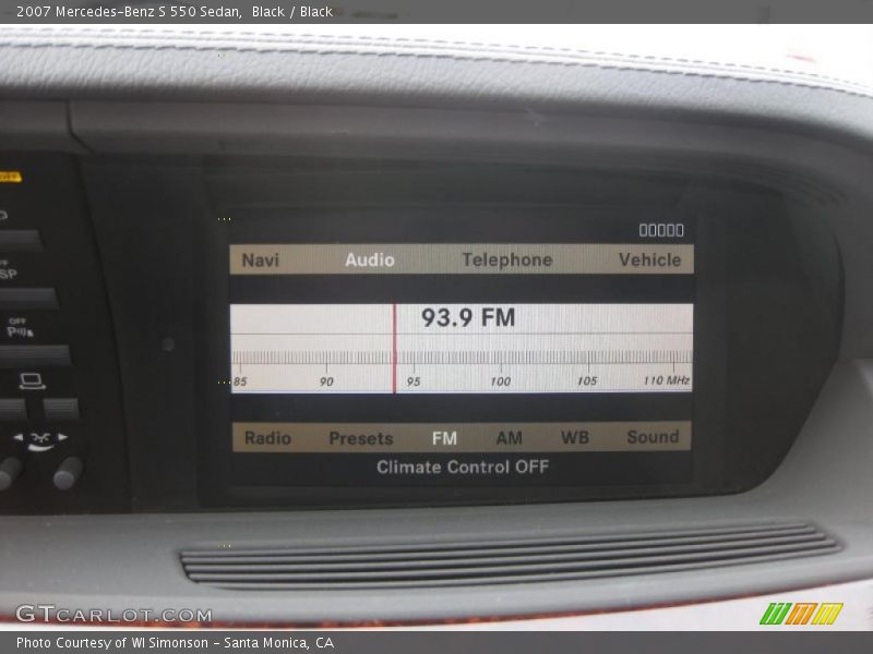 Black / Black 2007 Mercedes-Benz S 550 Sedan