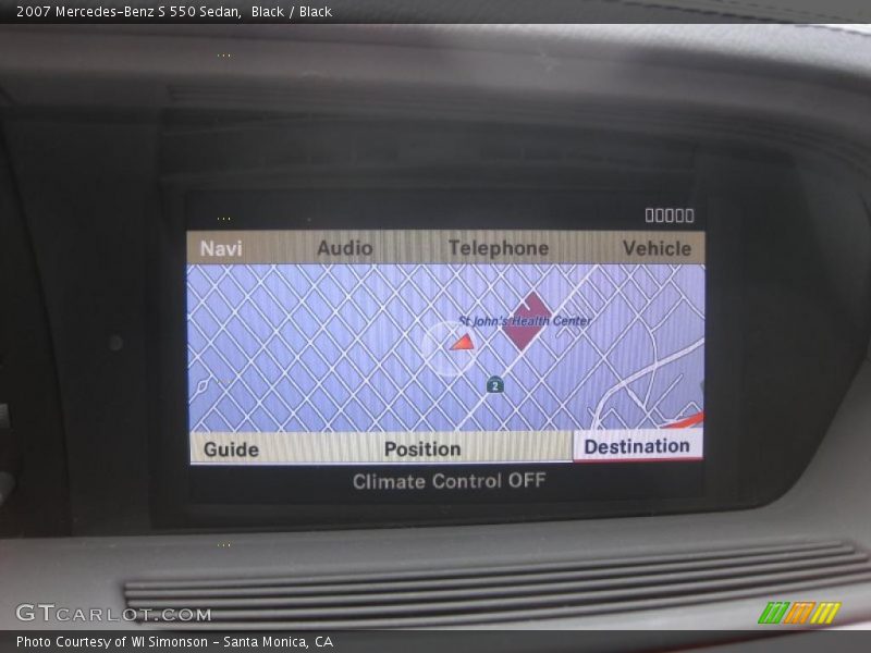 Black / Black 2007 Mercedes-Benz S 550 Sedan