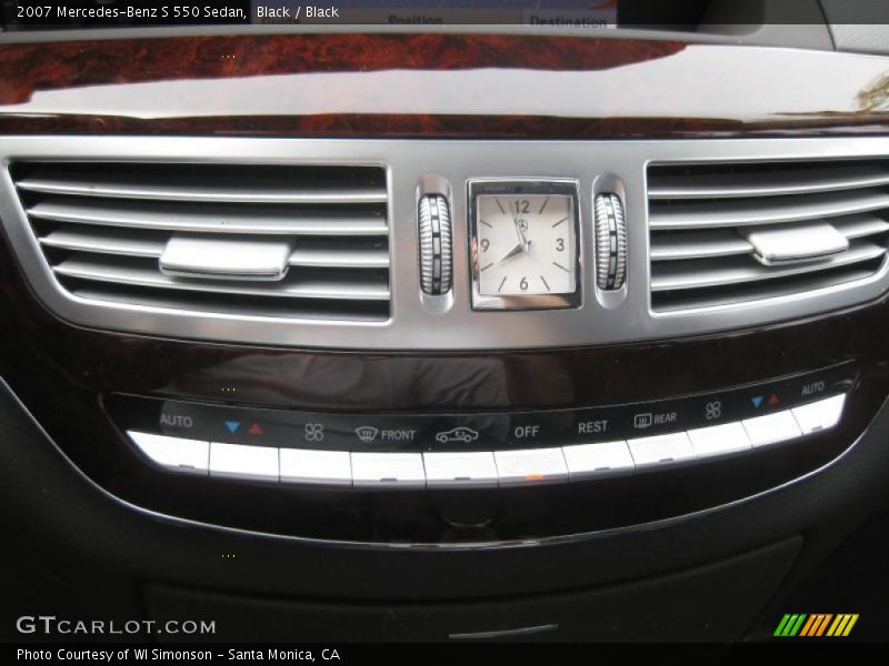 Black / Black 2007 Mercedes-Benz S 550 Sedan
