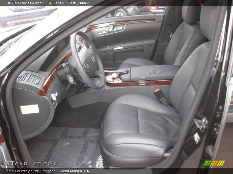 Black / Black 2007 Mercedes-Benz S 550 Sedan