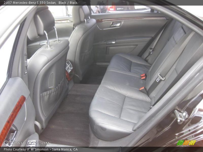 Black / Black 2007 Mercedes-Benz S 550 Sedan