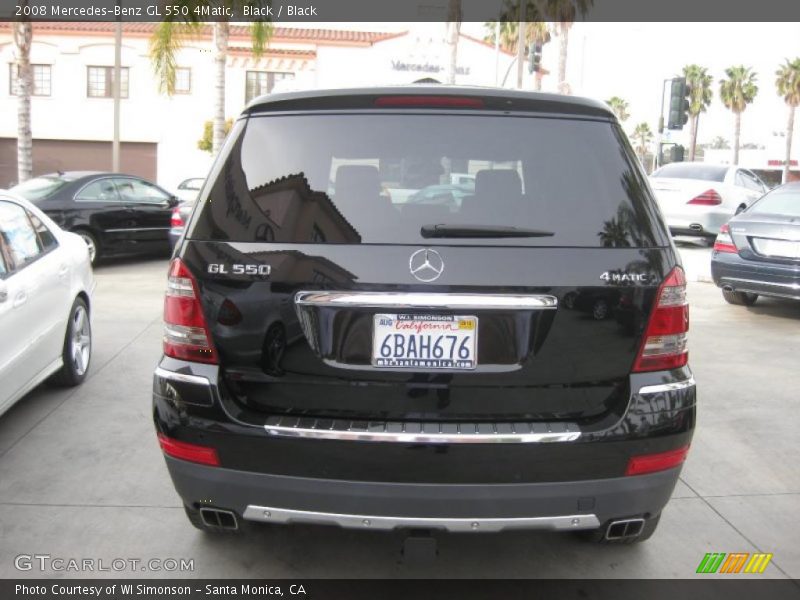 Black / Black 2008 Mercedes-Benz GL 550 4Matic