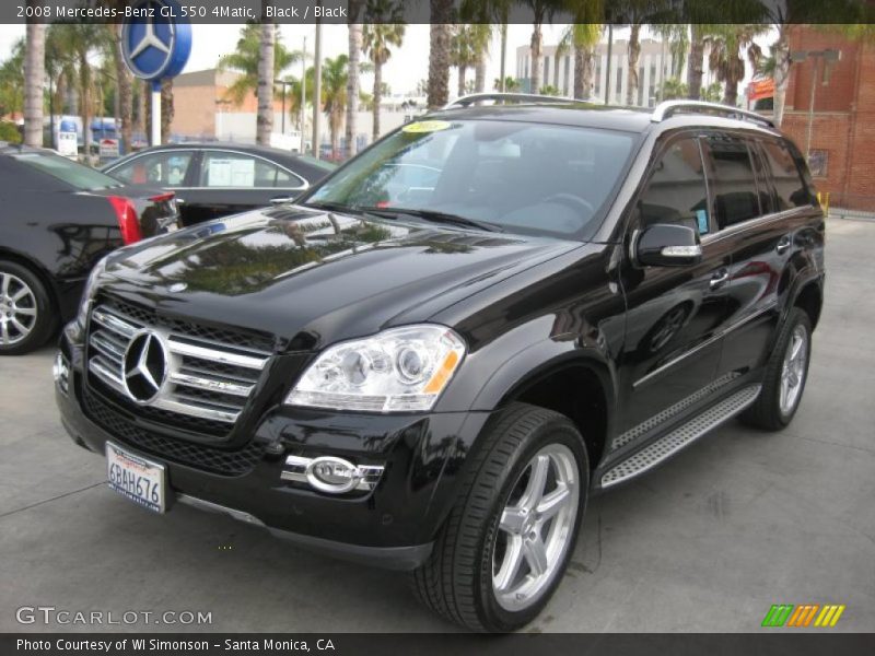 Black / Black 2008 Mercedes-Benz GL 550 4Matic