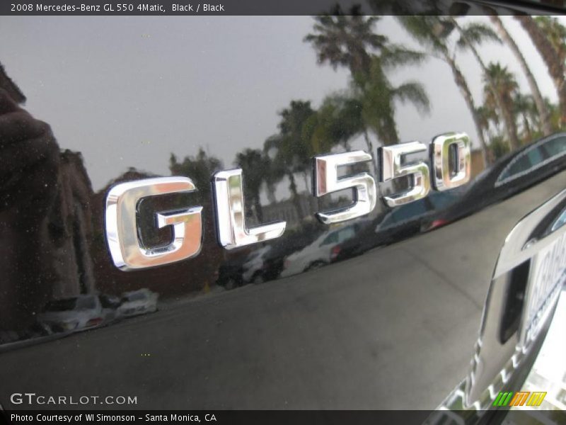 Black / Black 2008 Mercedes-Benz GL 550 4Matic