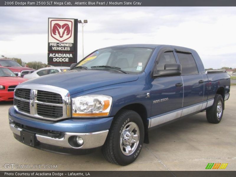 Atlantic Blue Pearl / Medium Slate Gray 2006 Dodge Ram 2500 SLT Mega Cab