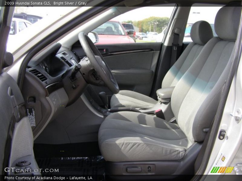 Bright Silver / Gray 2009 Hyundai Sonata GLS
