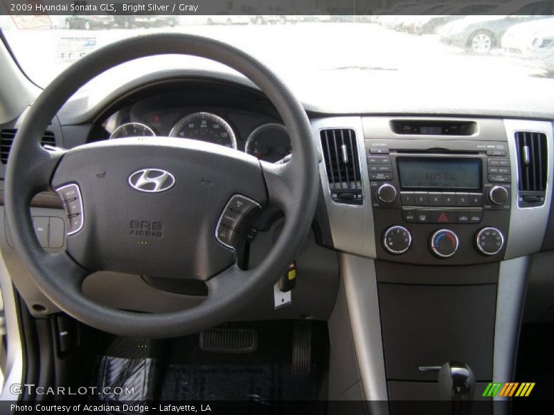 Bright Silver / Gray 2009 Hyundai Sonata GLS