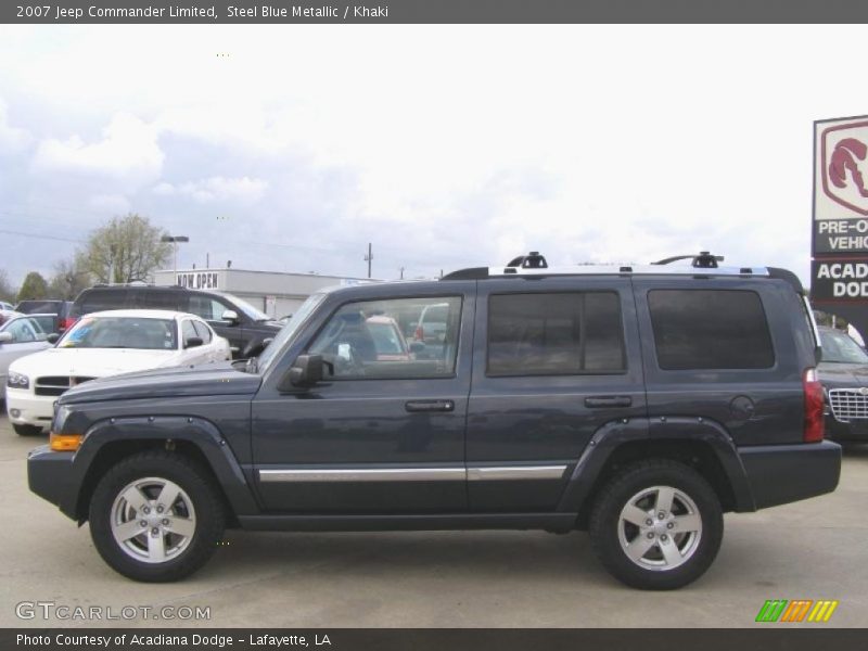 Steel Blue Metallic / Khaki 2007 Jeep Commander Limited