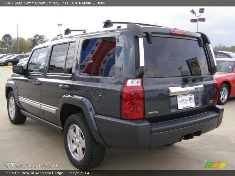 Steel Blue Metallic / Khaki 2007 Jeep Commander Limited